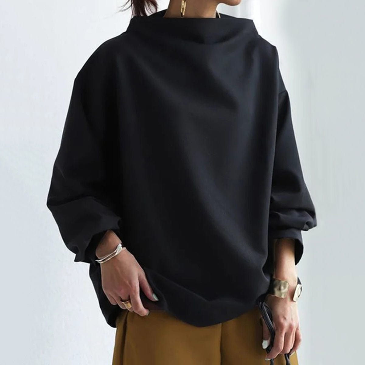 Rome | High-Neck Soft Knit Top