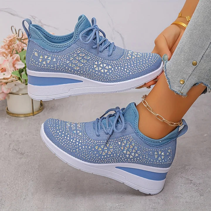 Charlotte – Supportive Orthopaedic Trainers with Elegant Sparkle