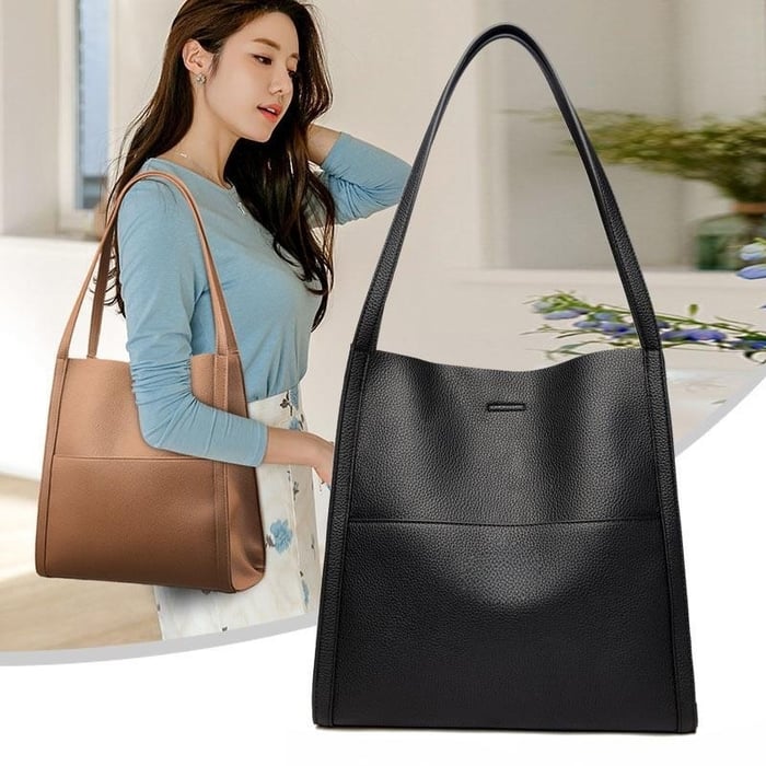 Helen - Classic Leather Shoulder Bag