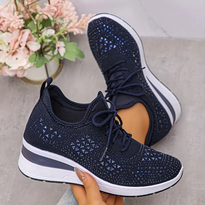 Charlotte – Supportive Orthopaedic Trainers with Elegant Sparkle