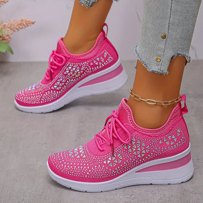 Charlotte – Supportive Orthopaedic Trainers with Elegant Sparkle