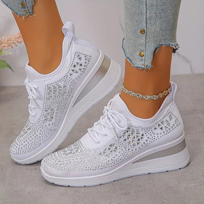 Charlotte – Supportive Orthopaedic Trainers with Elegant Sparkle