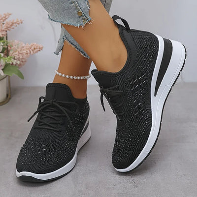 Charlotte – Supportive Orthopaedic Trainers with Elegant Sparkle