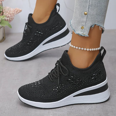 Charlotte – Supportive Orthopaedic Trainers with Elegant Sparkle