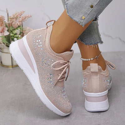 Charlotte – Supportive Orthopaedic Trainers with Elegant Sparkle