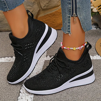 Charlotte – Supportive Orthopaedic Trainers with Elegant Sparkle