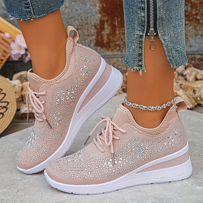 Charlotte – Supportive Orthopaedic Trainers with Elegant Sparkle