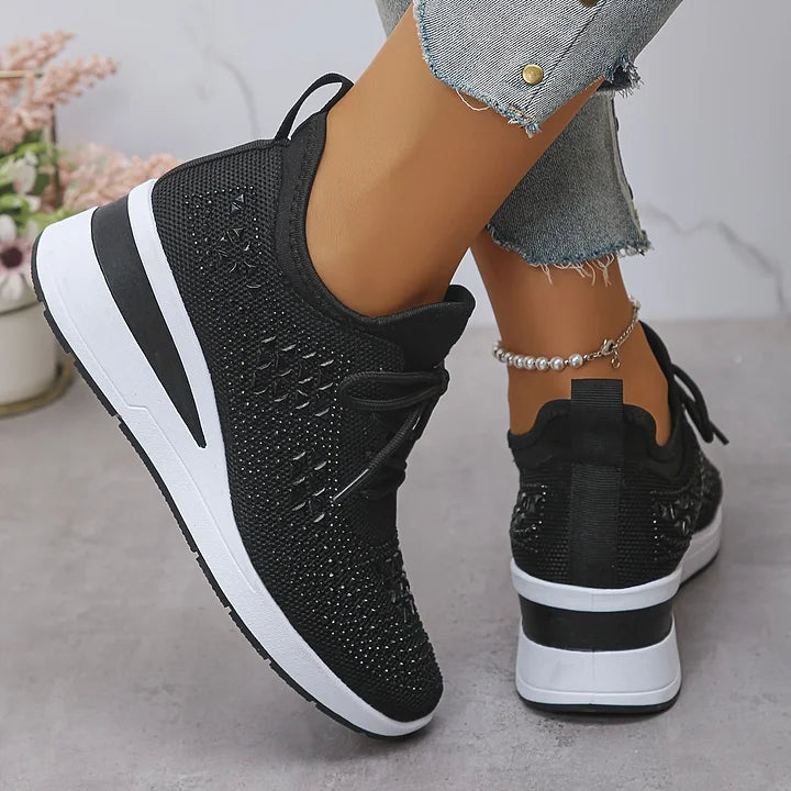 Charlotte – Supportive Orthopaedic Trainers with Elegant Sparkle