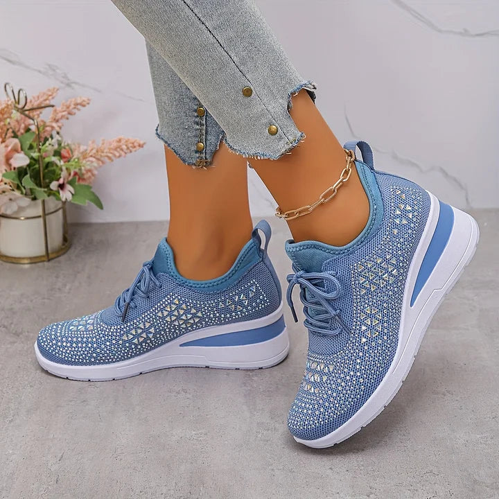Charlotte – Supportive Orthopaedic Trainers with Elegant Sparkle