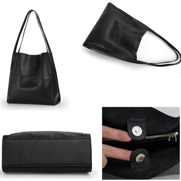 Helen - Classic Leather Shoulder Bag