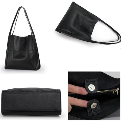 Helen - Classic Leather Shoulder Bag