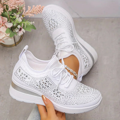 Charlotte – Supportive Orthopaedic Trainers with Elegant Sparkle