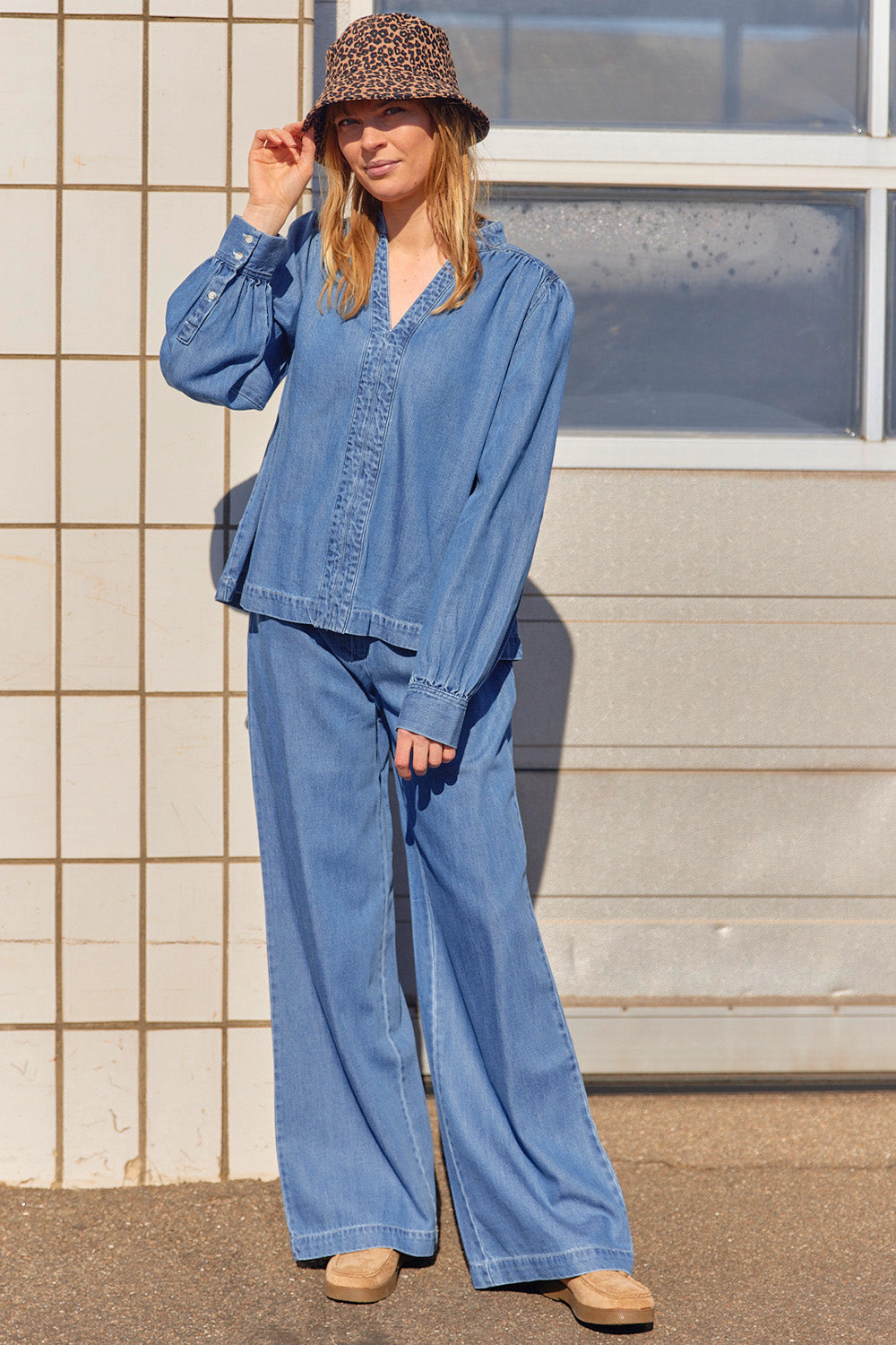 Agnes Blouse | Blå | Bluse fra Statebird