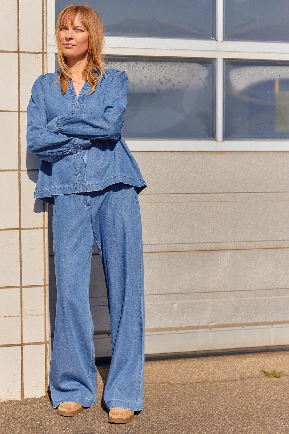 Agnes Blouse | Blå | Bluse fra Statebird