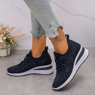Charlotte – Supportive Orthopaedic Trainers with Elegant Sparkle