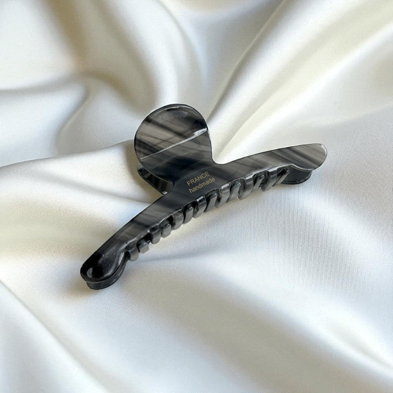 AUBREY elegant hair claw in black marble