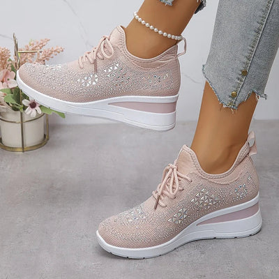 Charlotte – Supportive Orthopaedic Trainers with Elegant Sparkle