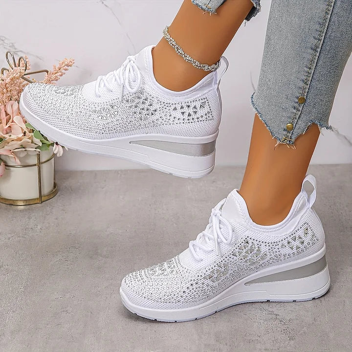 Charlotte – Supportive Orthopaedic Trainers with Elegant Sparkle