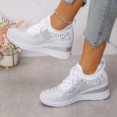 Charlotte – Supportive Orthopaedic Trainers with Elegant Sparkle