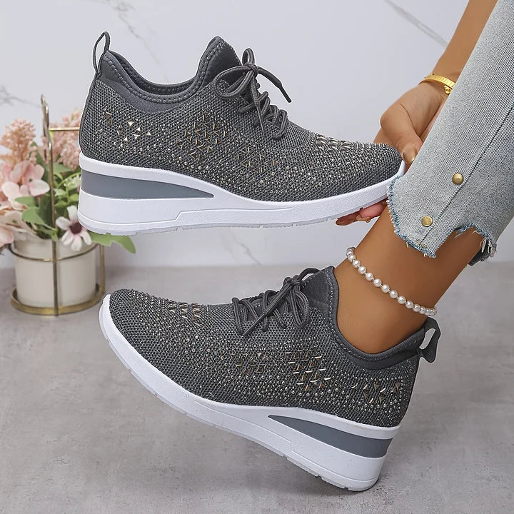 Charlotte – Supportive Orthopaedic Trainers with Elegant Sparkle