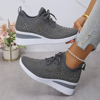 Charlotte – Supportive Orthopaedic Trainers with Elegant Sparkle